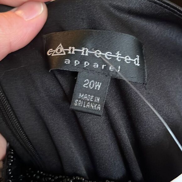 12300-Connected‎ Apparel size 20w black sleeveless dress nwt - Picture 5 of 5